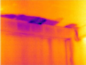 Infrared view of a thermal bridge